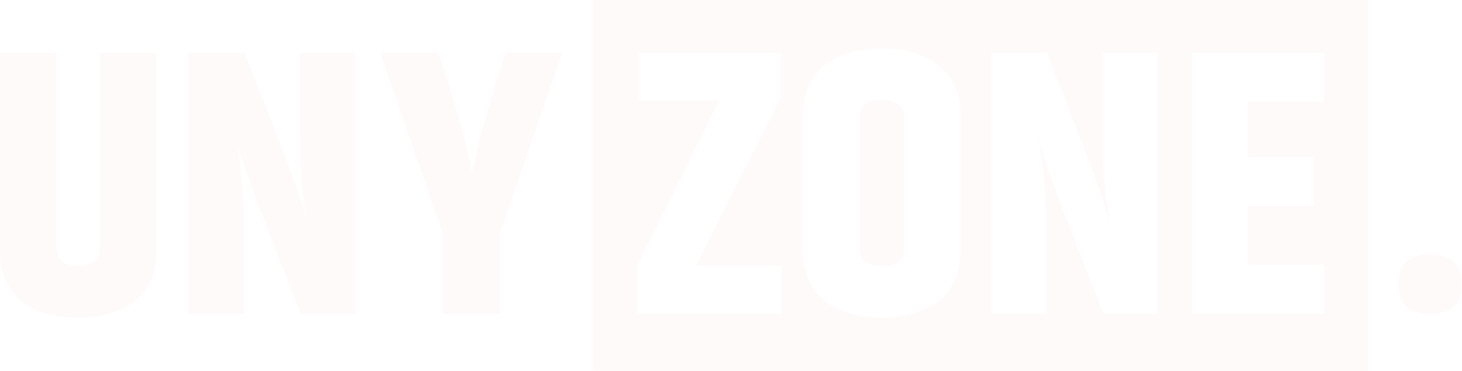 UNYZONE : Logo principal blanc neige de Unyzone