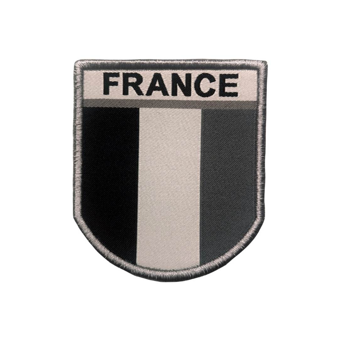 UNYZONE : A10 EQUIPMENT Patch tissu brodé France couleur gris