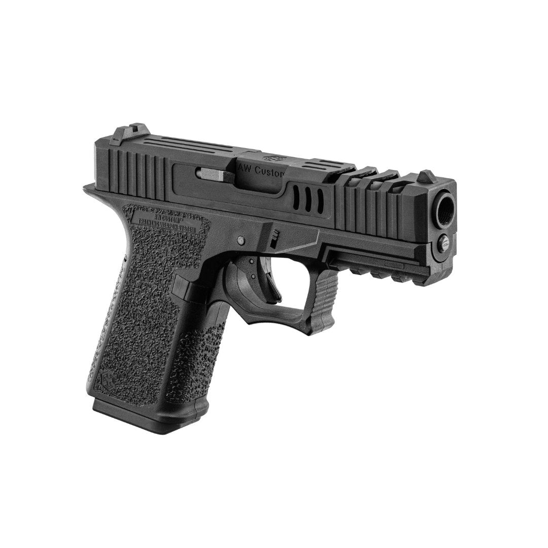UNYZONE : AW CUSTOM Réplique pistolet VX9 mod 2 (VX9200) GBB gaz noir autre vue côté droit