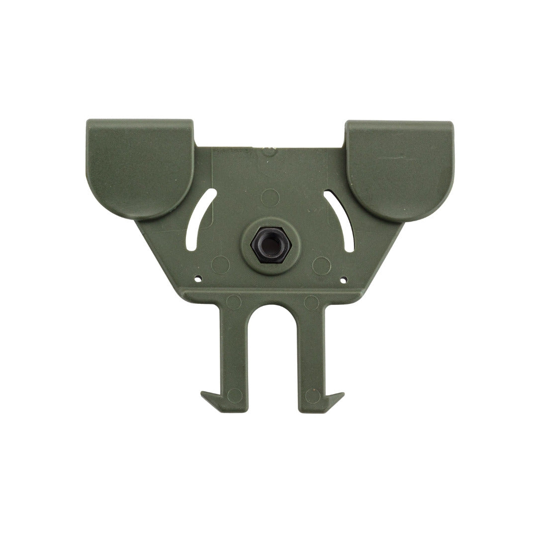 UNYZONE : BO MANUFACTURE Adaptateur MOLLE pour holster vert olive vue de derrière