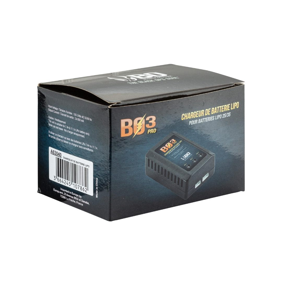UNYZONE : BO MANUFACTURE Boîte du chargeur BO3 pour LIPO 7.4V et 11.1V de 2S et 3S
