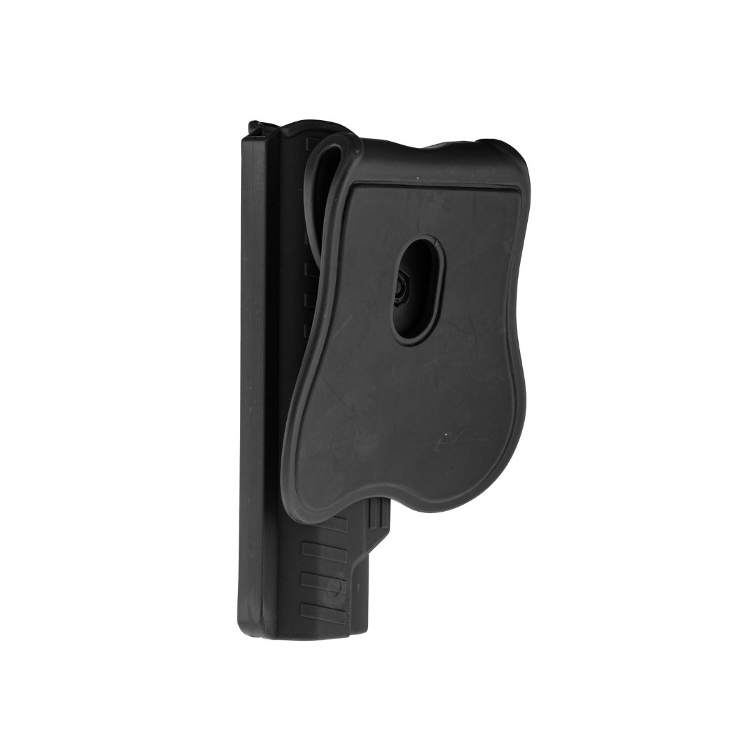 UNYZONE : BO MANUFACTURE Holster quick release pour colt 1911 pour droitier noir vue de derrière