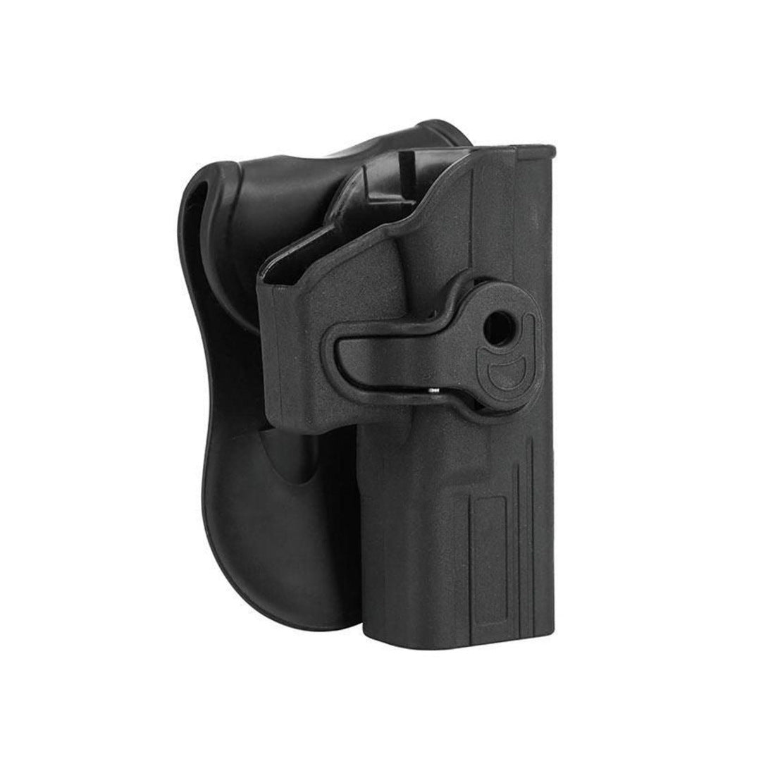 UNYZONE : BO MANUFACTURE Holster quick release pour glock 17 pour droitier noir vue de côté