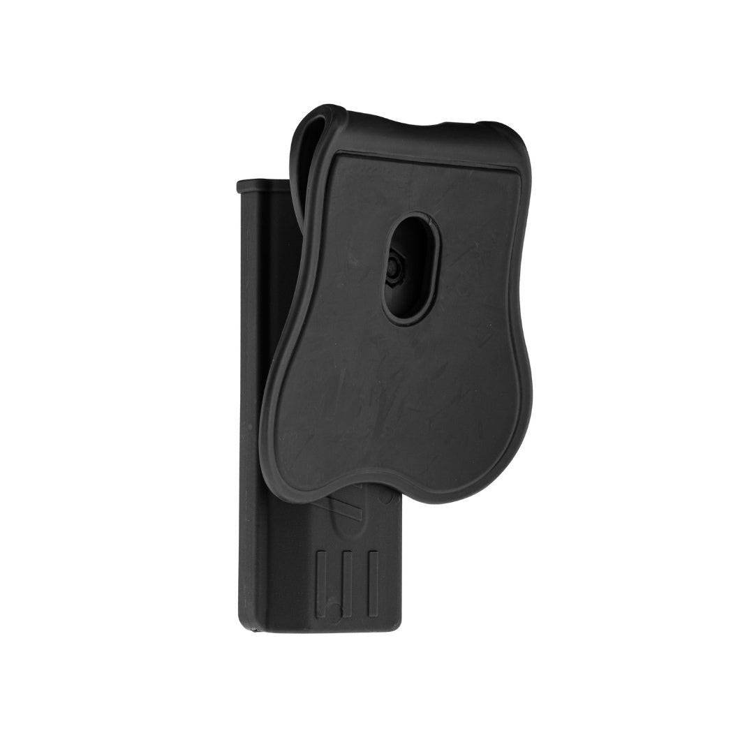 UNYZONE : BO MANUFACTURE Holster quick release pour Hi-Capa pour droitier noir vue de derrière