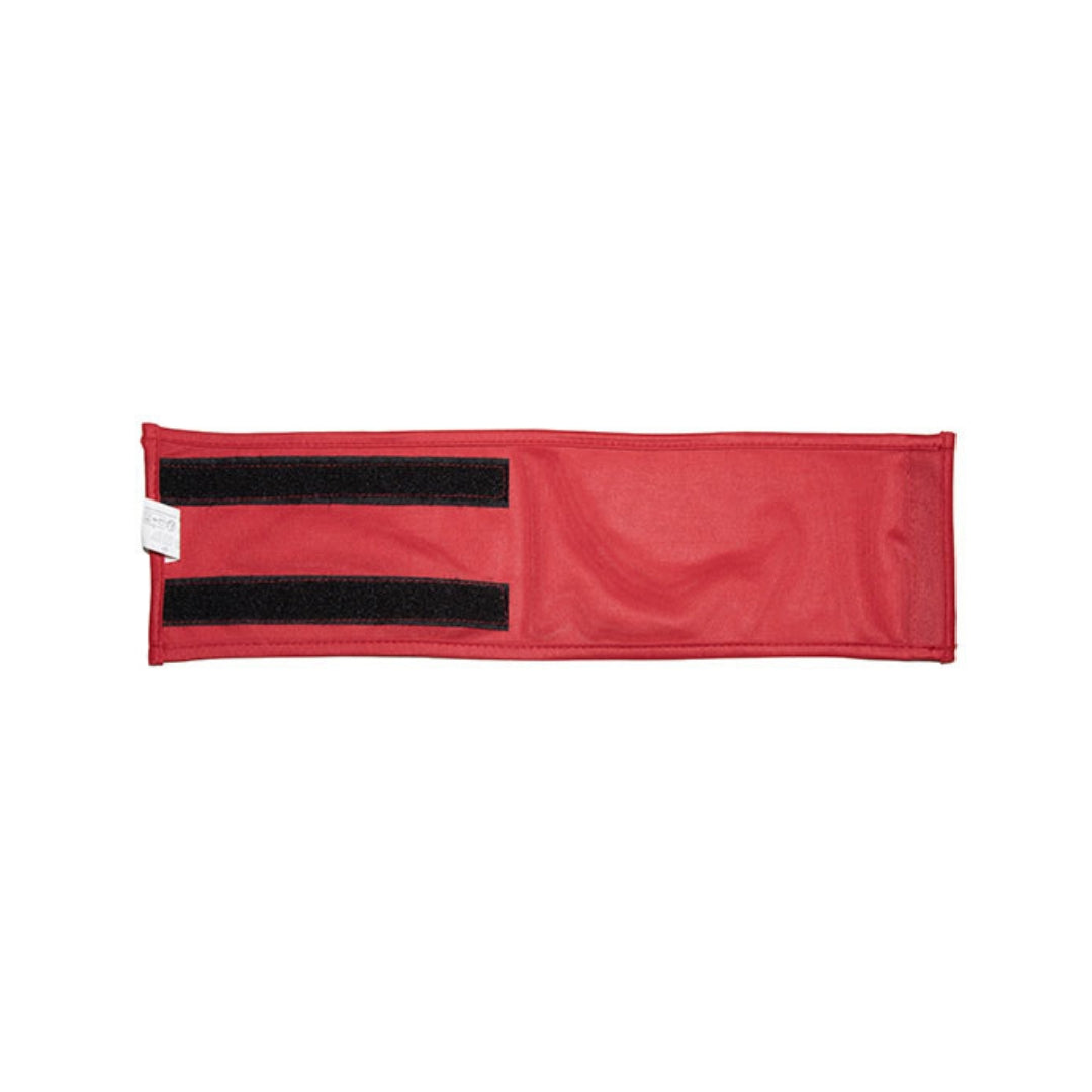 UNYZONE : KORNTEX Brassads rouge avec fermeture velcro vue de derrière sur les attaches en velcro