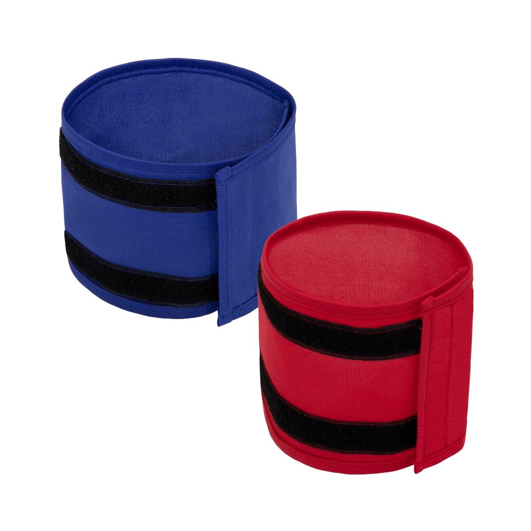 UNYZONE : KORNTEX Brassads bleu et rouge avec fermeture velcro, parfait pour différencier les équipes