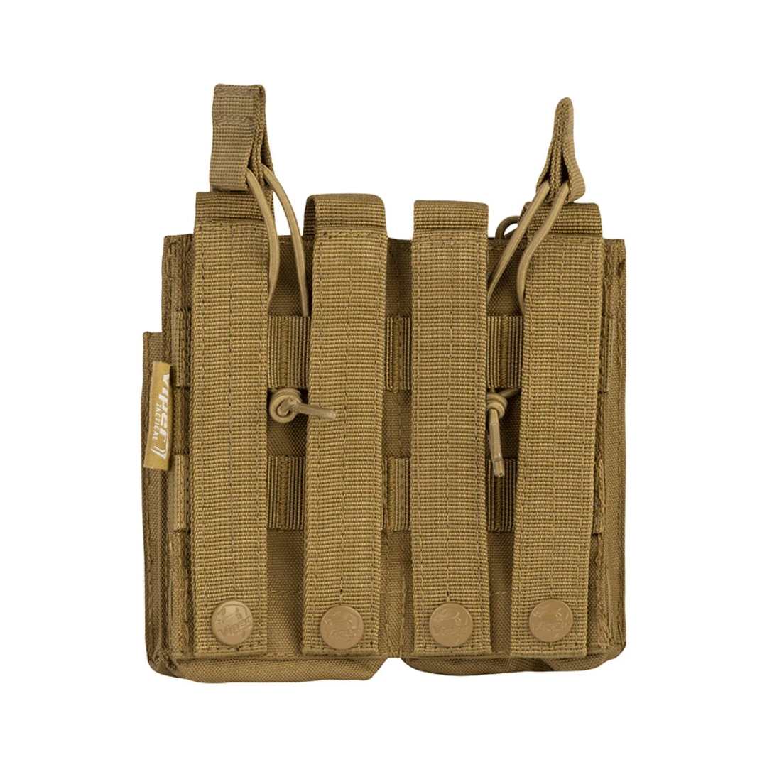 UNYZONE : VIPER TACTICAL Porte chargeur duo double (4 emplacements) tan vue de derrière