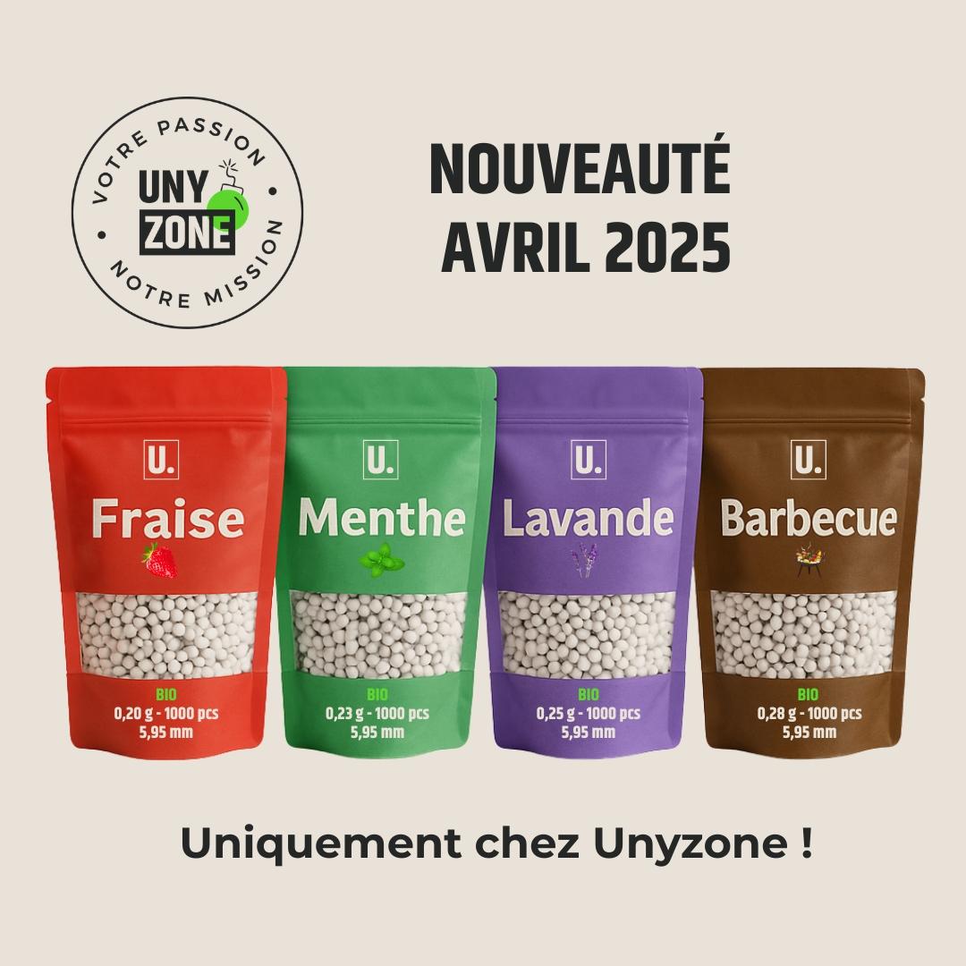 UNYZONE : Billes airsoft bio au parfum
