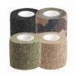 UNYZONE : A10 EQUIPMENT Bandes auto-agrippantes de 5 cm x 4.50 m de couleur noir, vert olive, tan et de camouflage CE