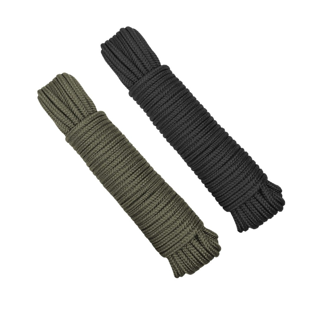 UNYZONE : A10 EQUIPMENT Paracordes de longueur 15 m, de diamètre 5 mm noir et vert olive