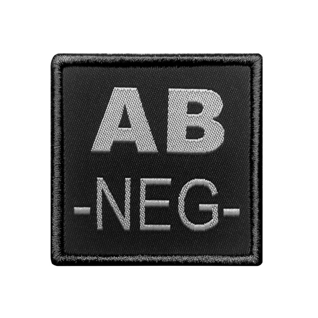 UNYZONE : A10 EQUIPMENT Patch brodé groupe sanguin noir AB-