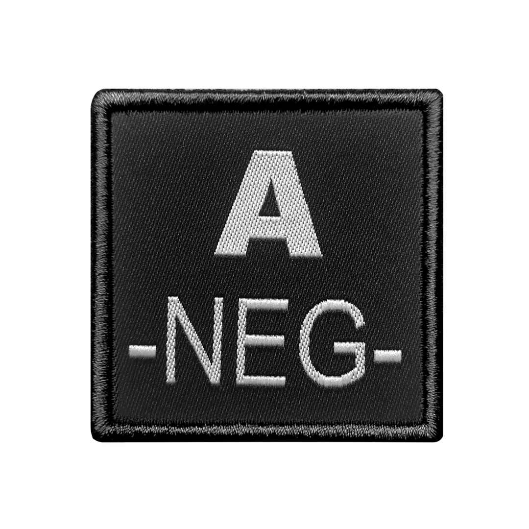 UNYZONE : A10 EQUIPMENT Patch brodé groupe sanguin noir A-
