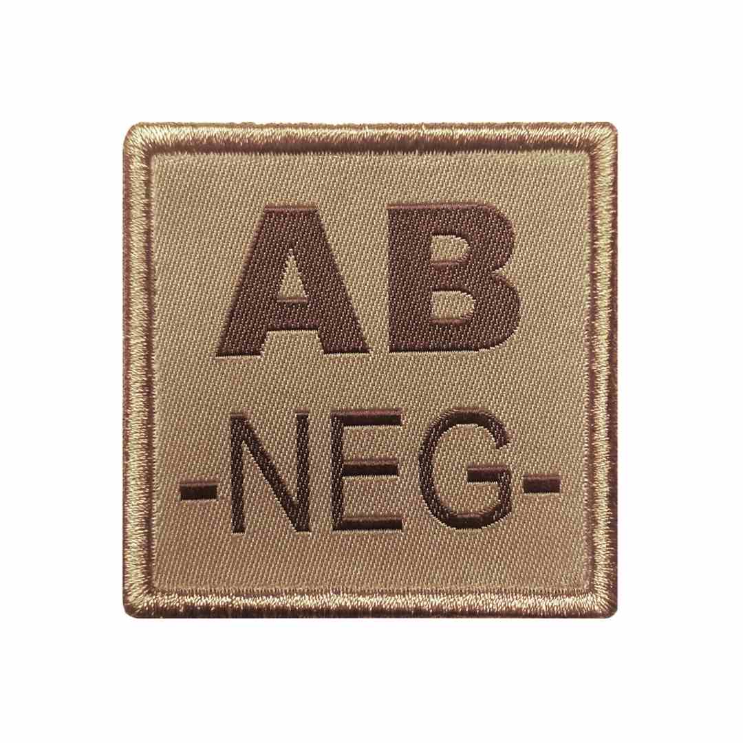 UNYZONE : A10 EQUIPMENT Patch brodé groupe sanguin tan AB-