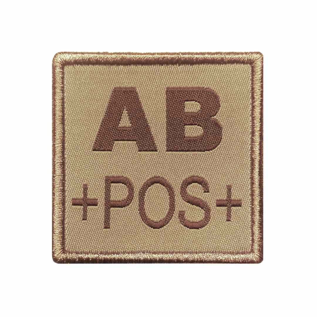 UNYZONE : A10 EQUIPMENT Patch brodé groupe sanguin tan AB+