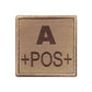 UNYZONE : A10 EQUIPMENT Patch brodé groupe sanguin tan A+