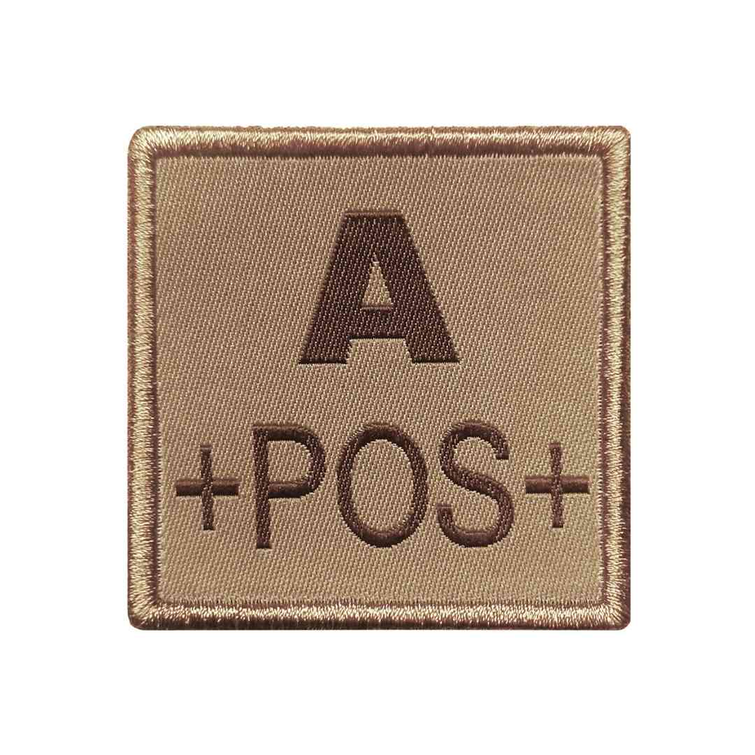 UNYZONE : A10 EQUIPMENT Patch brodé groupe sanguin tan A+