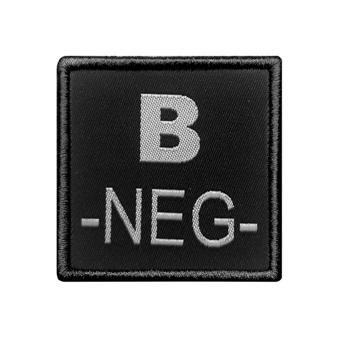 UNYZONE : A10 EQUIPMENT Patch brodé groupe sanguin noir B-