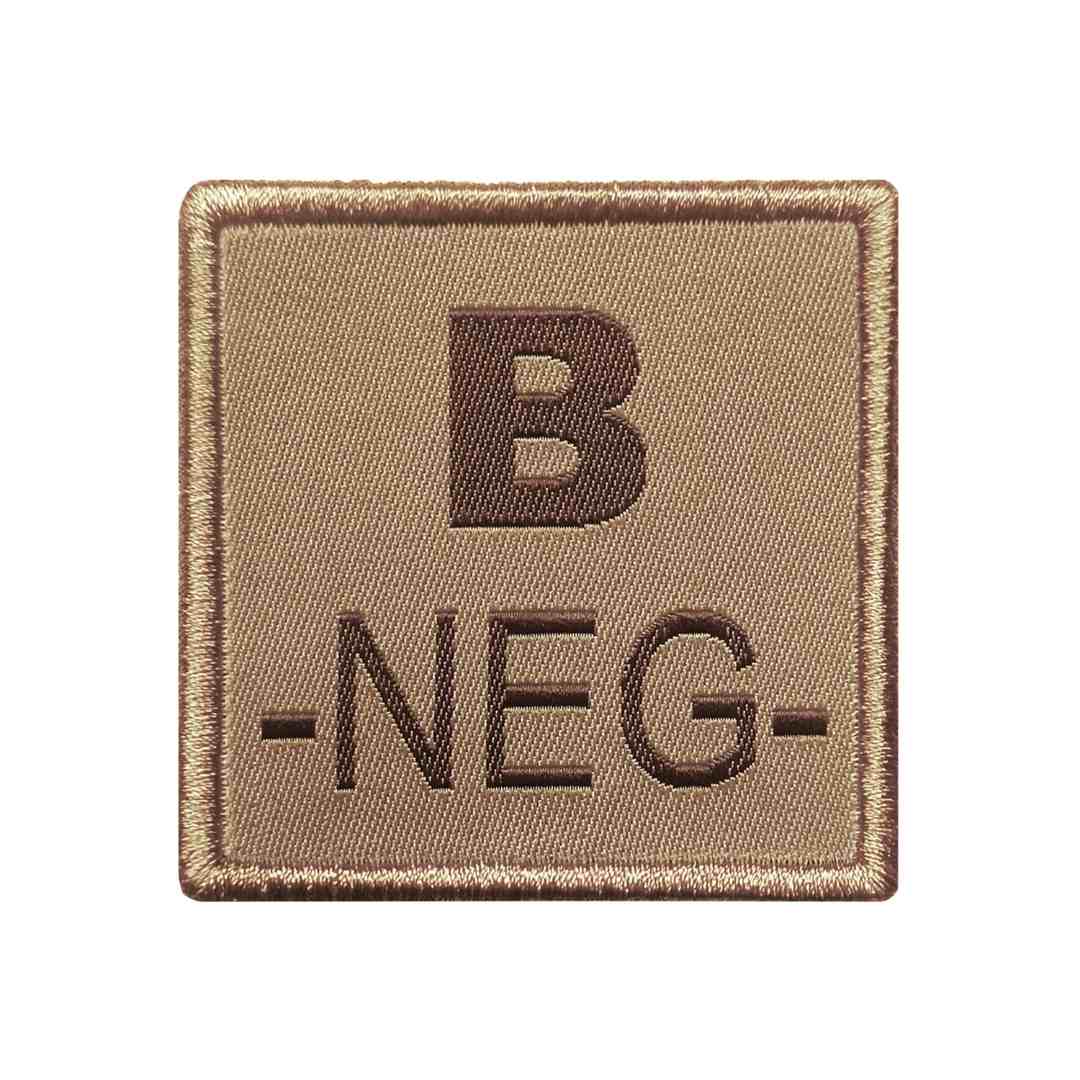 UNYZONE : A10 EQUIPMENT Patch brodé groupe sanguin tan B-