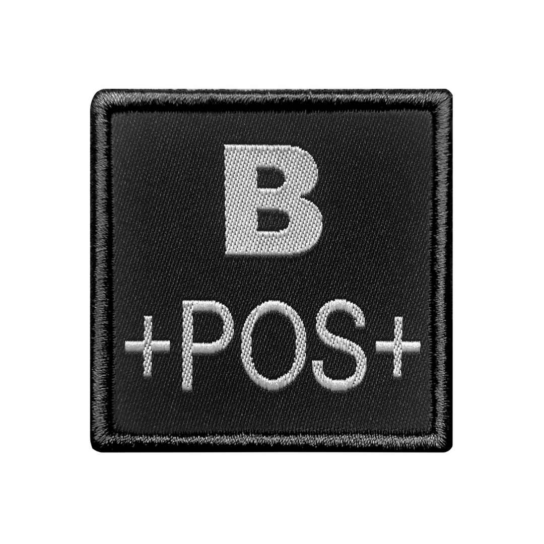 UNYZONE : A10 EQUIPMENT Patch brodé groupe sanguin noir B+