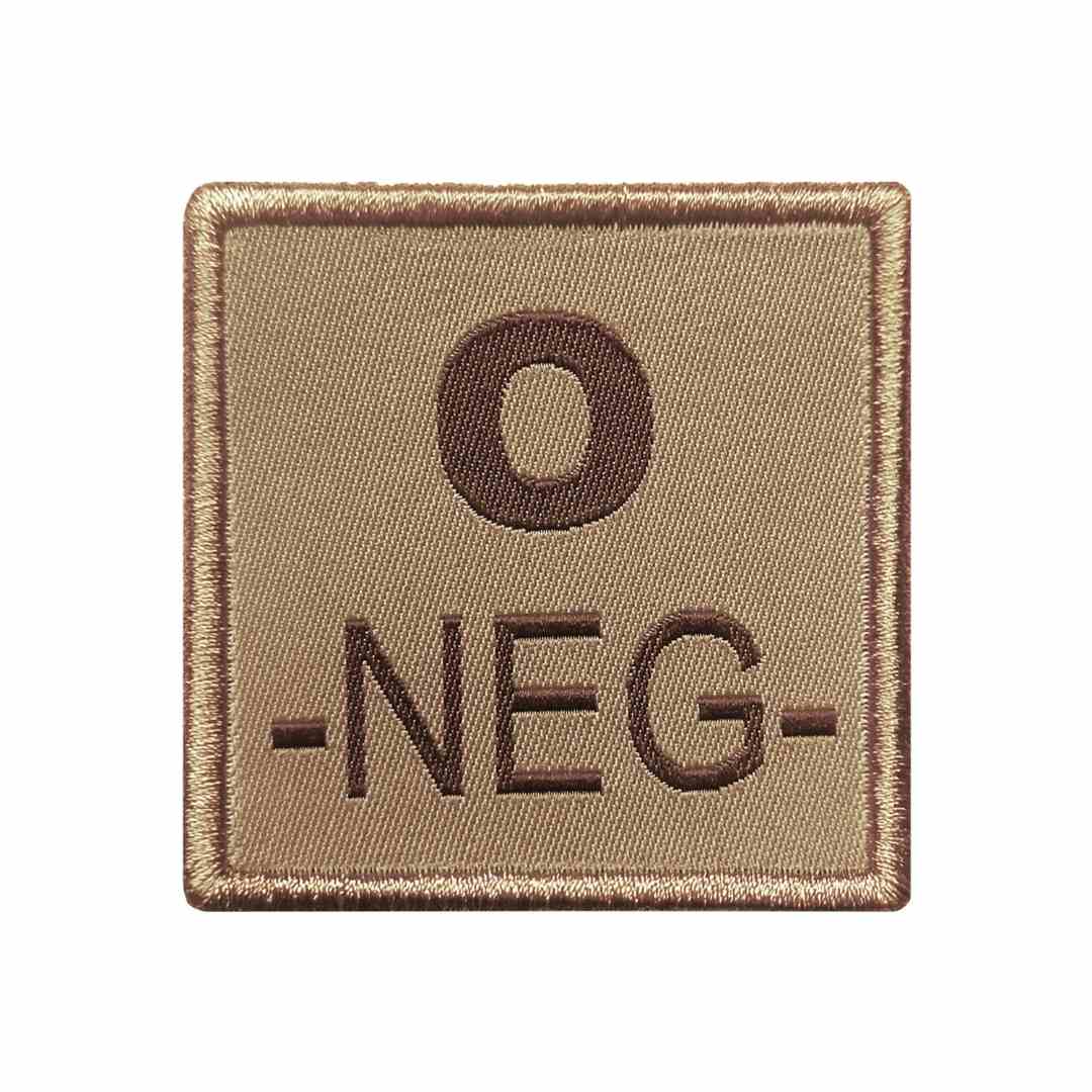 UNYZONE : A10 EQUIPMENT Patch brodé groupe sanguin tan O-