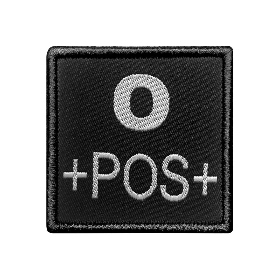 UNYZONE : A10 EQUIPMENT Patch brodé groupe sanguin noir O+