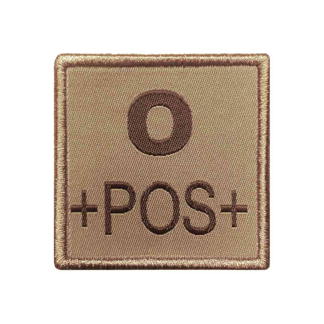 UNYZONE : A10 EQUIPMENT Patch brodé groupe sanguin tan O+