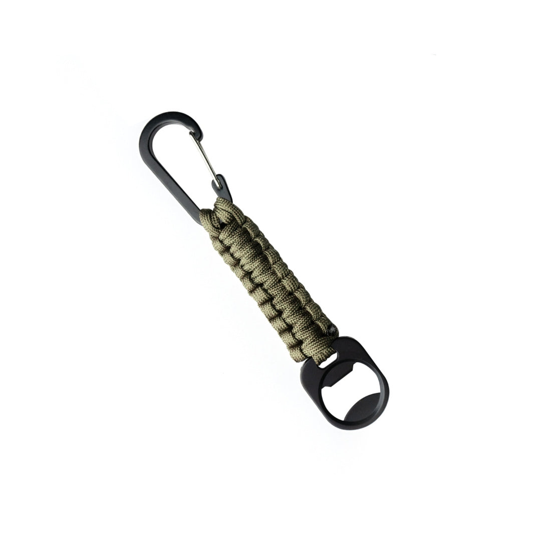 UNYZONE : A10 EQUIPMENT Porte clés en paracorde avec décapsuleur vert olive