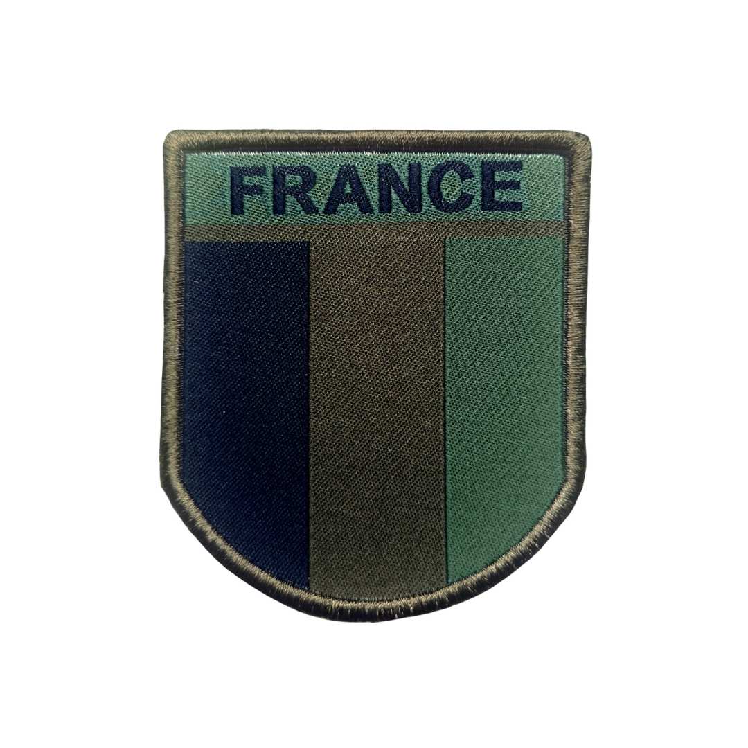 UNYZONE : A10 EQUIPMENT Patch tissu brodé France en basse visibilité
