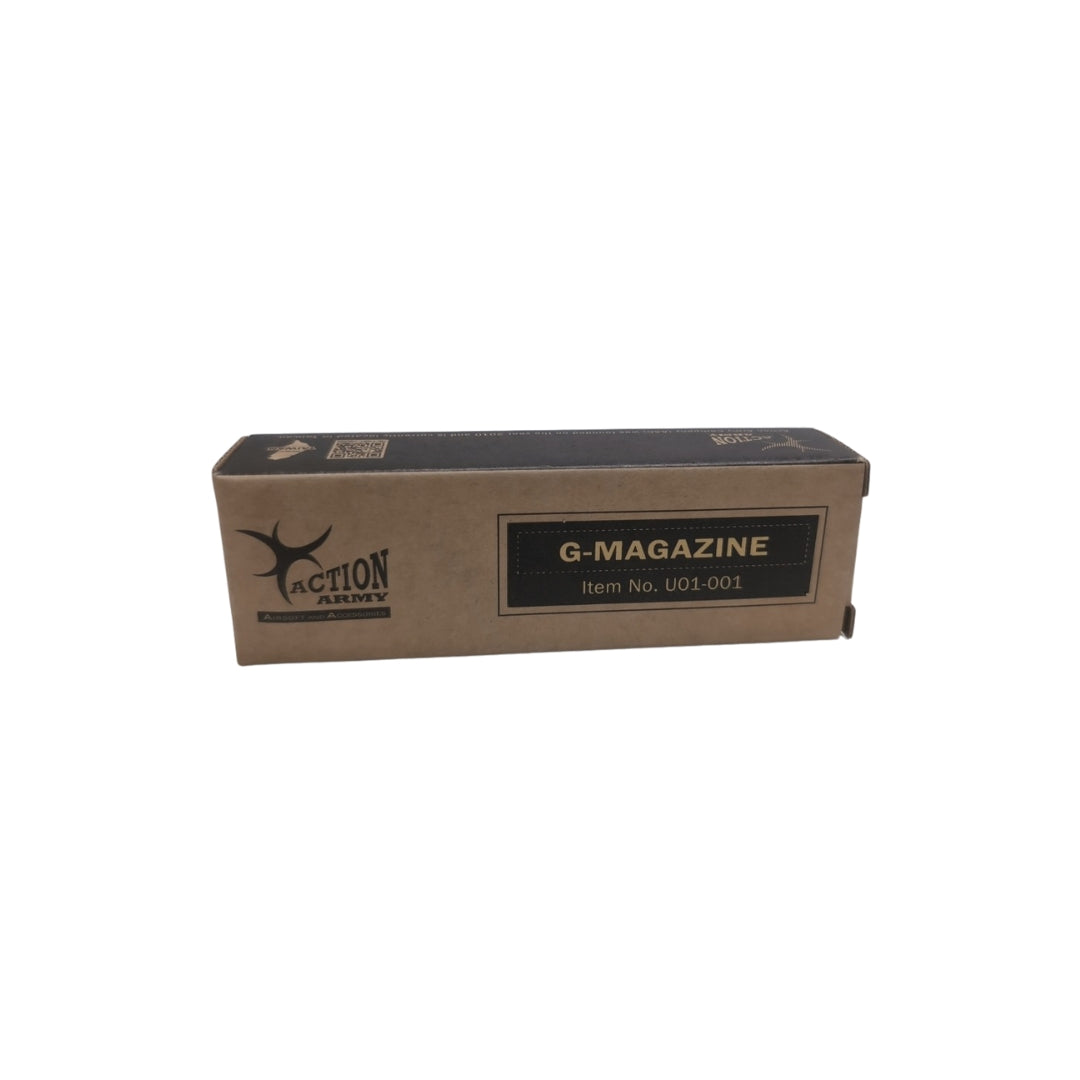 UNYZONE : Boîte d'emballage du chargeur AAP-01 Assassin 23 coups gaz noir