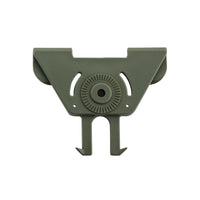 UNYZONE : BO MANUFACTURE Adaptateur MOLLE pour holster vert olive vue de devant