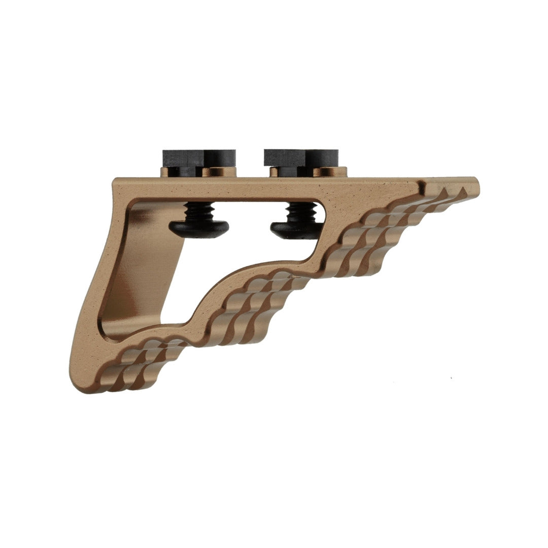 UNYZONE : BO MANUFACTURE Grip/poignée angle en aluminium CNC pour M-Lock/Keymod en tan