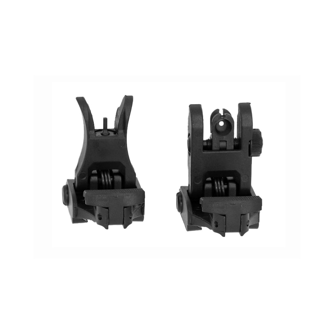 UNYZONE : BO MANUFACTURE Mires de visées Flip-Up avant et arrière 71L en noir