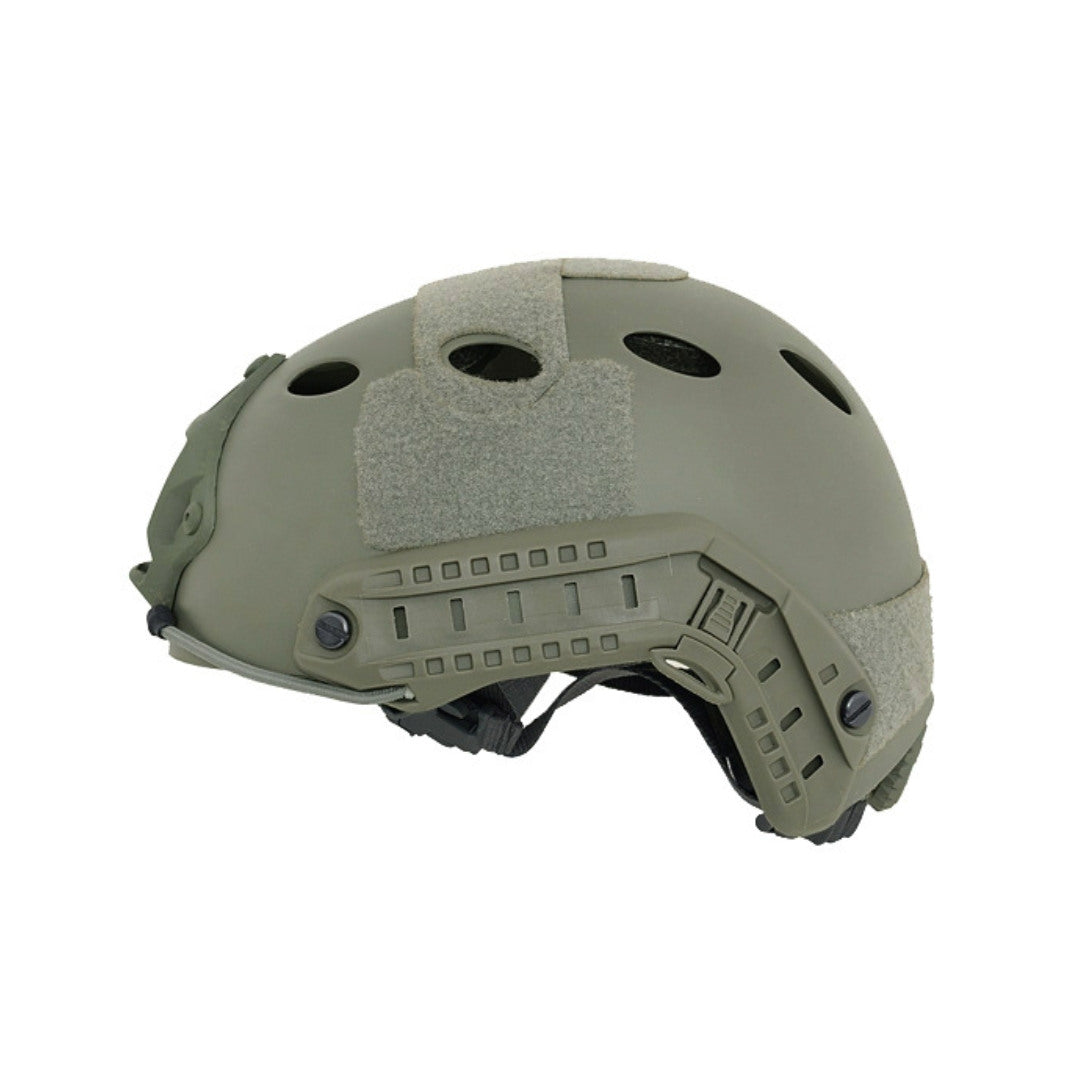 UNYZONE : EMERSONEGEAR Casque FAST type PJ avec molette de réglage  vert olive vue de côté
