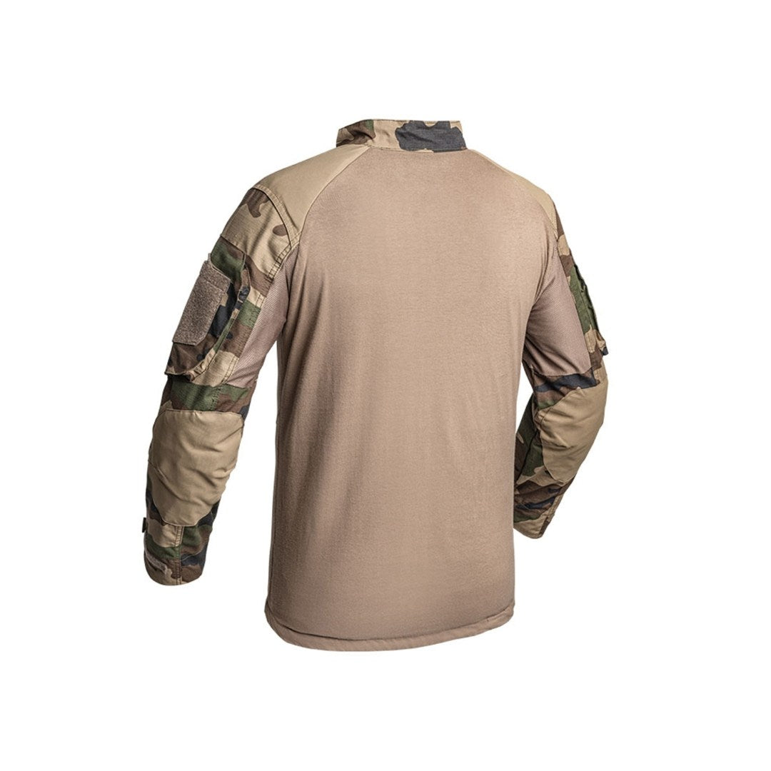 UNYZONE : A10 EQUIPMENT Chemise de combat UBAS V2 FIGHTER en camouflage Centre d'Europe vue de derrière et de côté