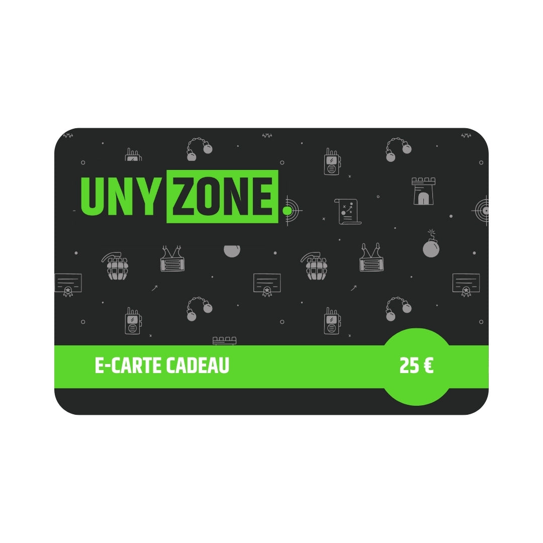 UNYZONE : E-carte cadeau 25 €