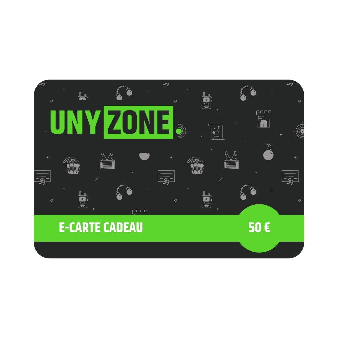UNYZONE : E-carte cadeau 50 €