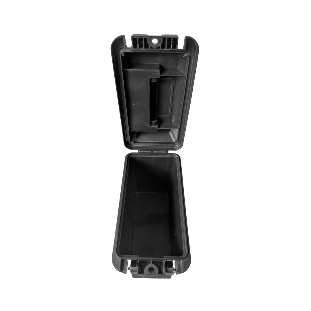 UNYZONE : FOT Caisse de munition polymère noir 17,5 x 9 x 13,5 cm vue de devant ouverte