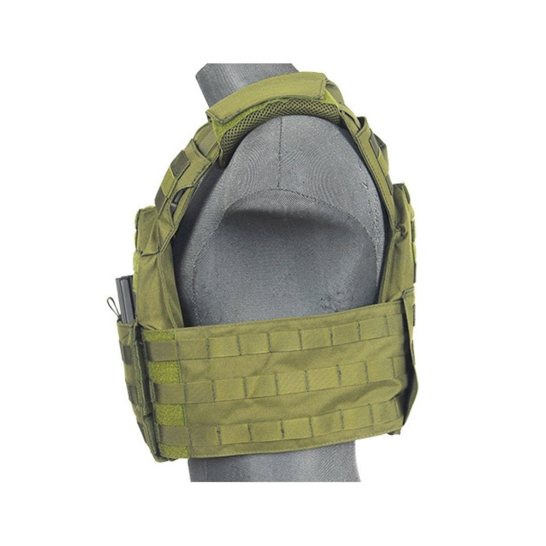 UNYZONE : LANCER TACTICAL Gilet tactique SPAC 1000D vert olive vue de côté