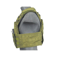 UNYZONE : LANCER TACTICAL Gilet tactique SPAC 1000D vert olive vue de côté