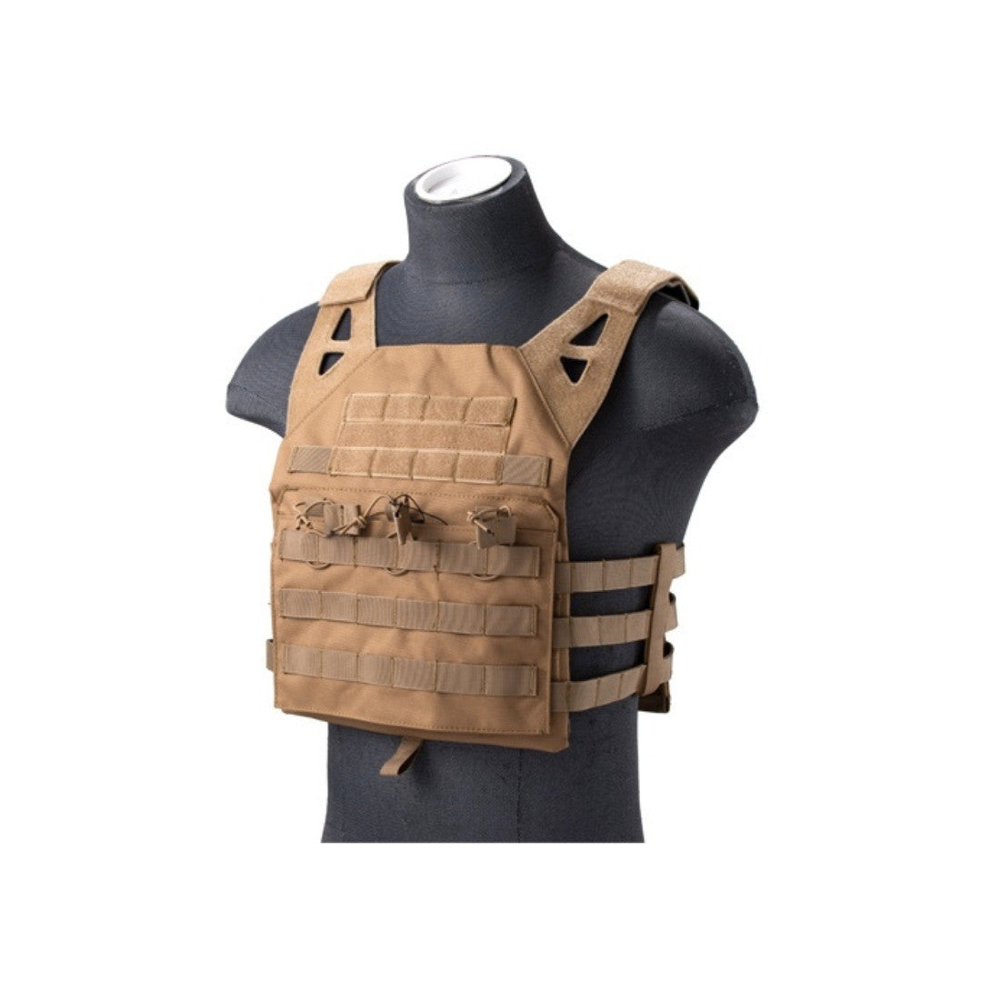 UNYZONE : LANCER TACTICAL Gilet tactique type JPC MOLLE avec rétention tan