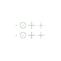 UNYZONE : LANCER TACTICAL Red dot reflex 4 réticule en rouge ou vert, en aluminium couleur noir, les différents type de réticule