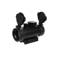 UNYZONE : LANCER TACTICAL Red dot aluminium point rouge/vert 30mm noir sans chache de protection vue droite