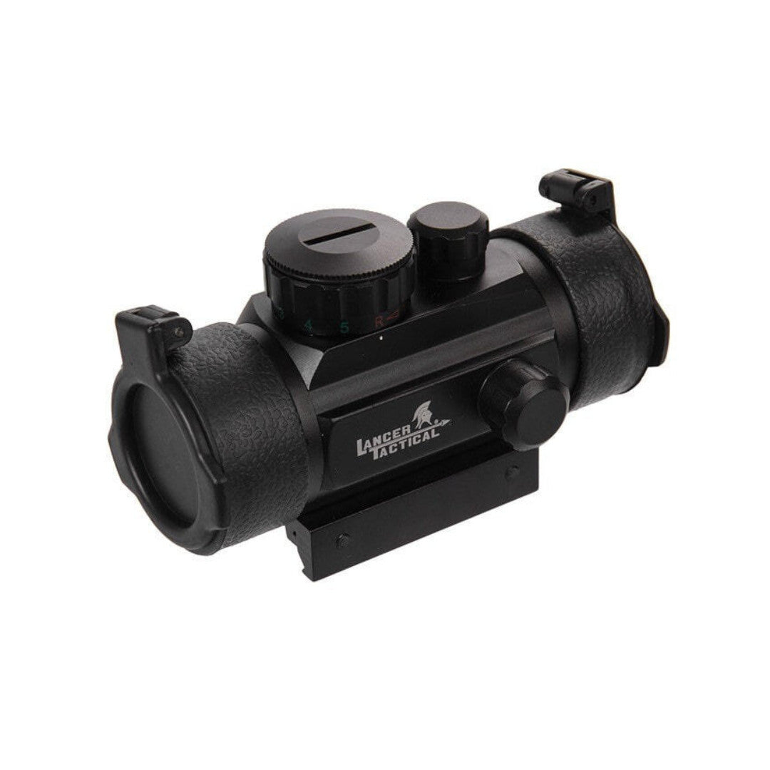 UNYZONE : LANCER TACTICAL Red dot aluminium point rouge/vert 30mm noir