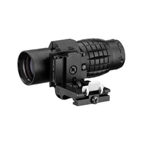 UNYZONE : LANCER TACTICAL Magnifier 1-x avec montage basculant basculé vue de derrière