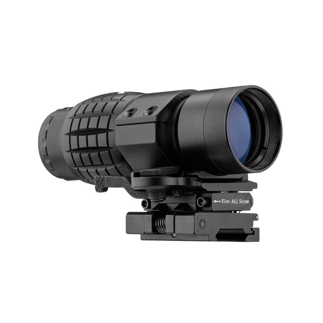 UNYZONE : LANCER TACTICAL Magnifier 1-x avec montage basculant vue de derrière