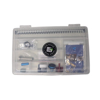 UNYZONE : Mallette pour pièces upgrade (ressort, joint, shims, nozzle, guide ressort, tête de piston, tête de cylindre).
