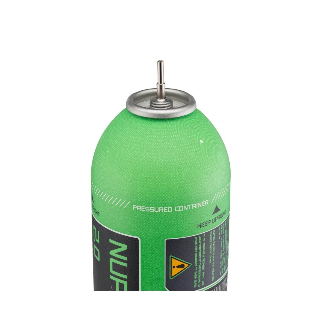 UNYZONE : NUPROL gaz 2.0 premium green gaz 145 PSI 650ml avec valve de remplissage