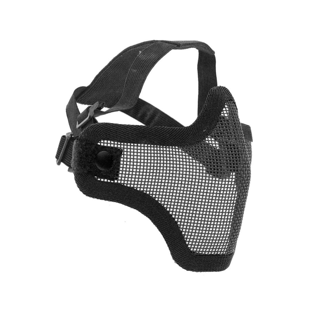 UNYZONE : NUPROL Masque/stalker grillagé v1 noir, protection du vissage et des dents vue de côté