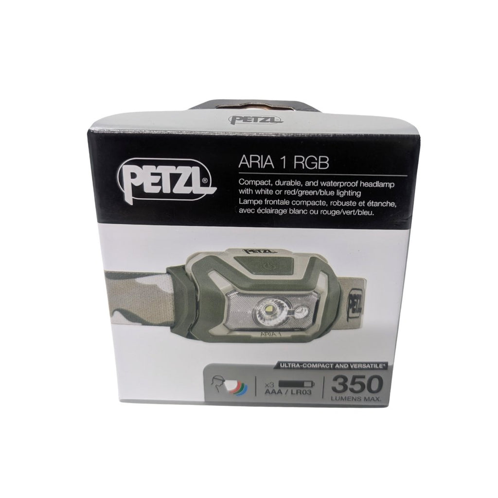 UNYZONE : PETZL, Boîte de la lampe frontale ARIA 1 RGB