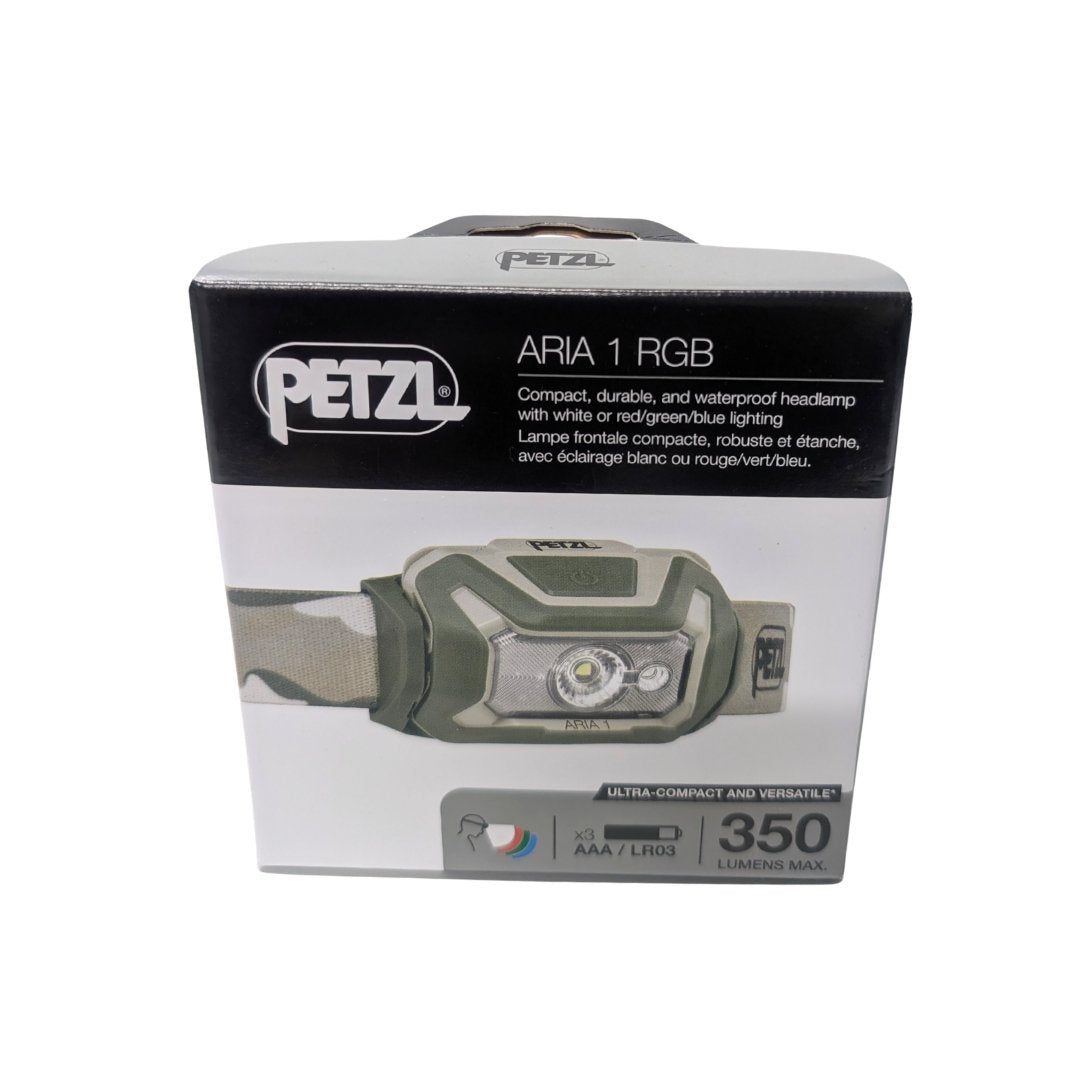 UNYZONE : PETZL, Boîte de la lampe frontale ARIA 1 RGB
